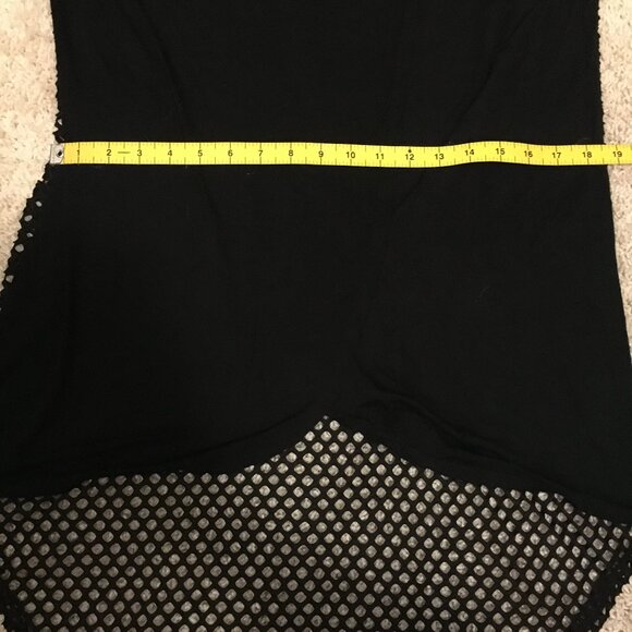 USA Made Punky Malibu Black Fishnet Top - Picture 13 of 16